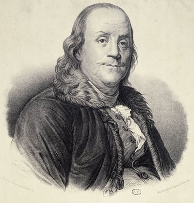 Benjamin Franklinin muotokuva tekijältä Unknown artist