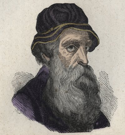 Benvenuto Cellinin muotokuva, italialainen renessanssin kuvanveistäjä, kultaseppä, kuvanveistäjä ja kirjailija 1500-1571 tekijältä Unknown artist