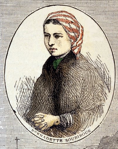 Bernadette Soubirousin (1844-1879) muotokuva. tekijältä Unknown artist