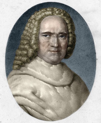 Bernard de Jussieun (1699-1777), ranskalaisen kasvitieteilijän muotokuva. tekijältä Unknown artist