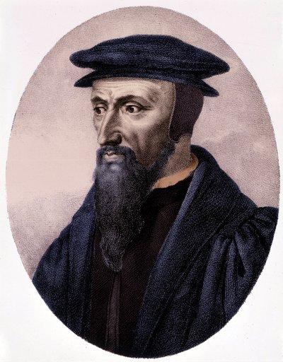 Calvinin muotokuva (1509 - 1564). tekijältä Unknown artist