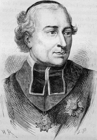 Kardinaali Joseph Feschin (1763 - 1839) muotokuva. Kaiverrus 1800-luvun lopusta H. Martinin teokseen "Histoire de France". tekijältä Unknown artist