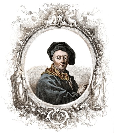 Ranskalaisen taidemaalarin Carle Van Loon (1705-1765) muotokuva. tekijältä Unknown artist