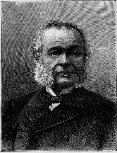 Charles Adolphe Wurtzin (1817-1884), ranskalaisen kemistin ja opettajan muotokuva. Kaiverrus "" Luontoon. Katsaus tieteeseen ja sen sovelluksiin taiteeseen ja teollisuuteen. 1884 tekijältä Unknown artist
