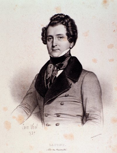 Charles Philippe Lafontin muotokuva (kaiverrus) tekijältä Unknown artist