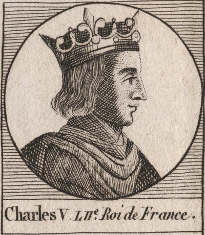 Muotokuva Kaarle V viisasta (1338 - 1380) - Kaarle V viisas tai Kaarle V viisas, Ranskan kuningas Valois