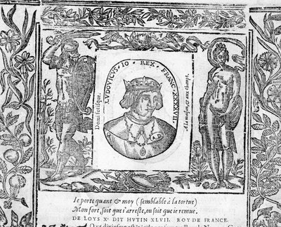 Ranskan kuninkaan Charles X Le Hutinin muotokuva vuosina 1314–1316. tekijältä Unknown artist