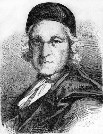 Ranskalaisen kirjailijan Charles de Marguetel de Saint-Denis de Saint-Evremondin (1613-1703) muotokuva. tekijältä Unknown artist