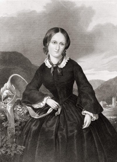 Charlotte Bronten (1816 - 1855), runoilijan ja kirjailijan muotokuva. tekijältä Unknown artist