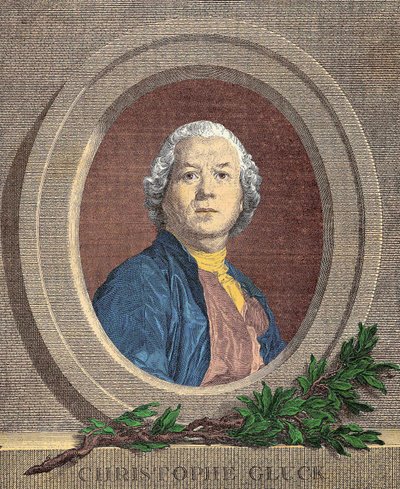 Muotokuva Christoph Willibaldista, ritari VON GLUCK (1714 - 1787) saksalainen säveltäjä tekijältä Unknown artist