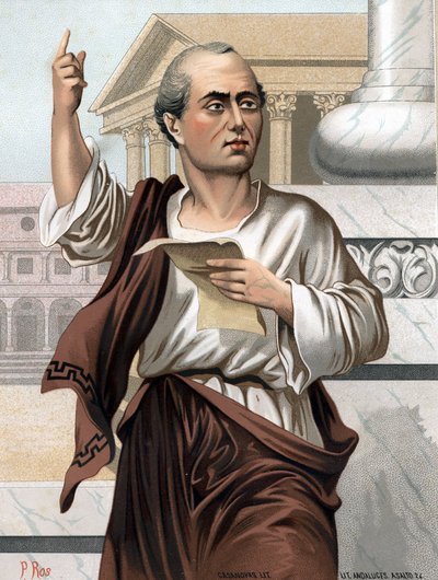Ciceron muotokuva latinaksi Marcus Tullius Cicero Roomalainen poliitikko, puhuja ja kirjailija tekijältä Unknown artist