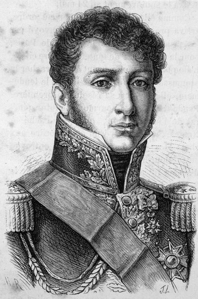 Montholonin kreivi Charles Tristanin muotokuva, ranskalainen kenraali (1783-1853). tekijältä Unknown artist