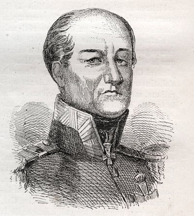 David Hendrikin muotokuva, Baron Chasse 1765-1849 - kaiverrus tekijältä Unknown artist