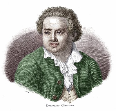 Italian säveltäjän Domenico Cimarosan (1749-1801) muotokuva. tekijältä Unknown artist