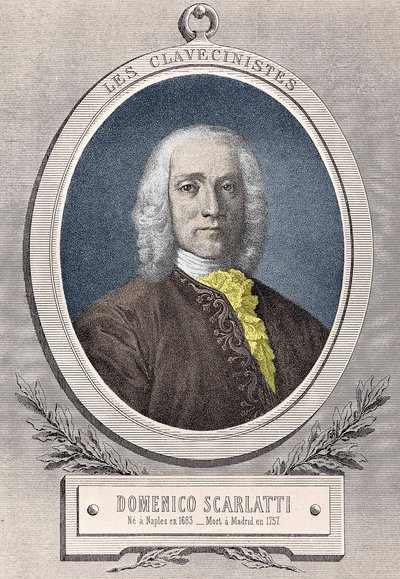 Italian säveltäjän Domenico Scarlattin (1685 - 1757) muotokuva tekijältä Unknown artist