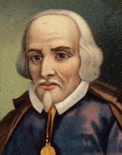 Don Pedro Calderon de la Barcan (1600-1681), espanjalaisen dramaattisen runoilijan muotokuva. tekijältä Unknown artist