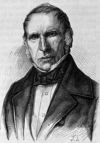 Dupin Ainén (1783 - 1865) muotokuva. Kaiverrus 1800-luvun lopusta H. Martinin teokseen "Histoire de France". tekijältä Unknown artist