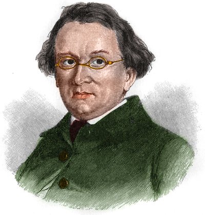 Eduard Moriken (1804-1875), saksalaisen romanttisen kirjailijan muotokuva. tekijältä Unknown artist