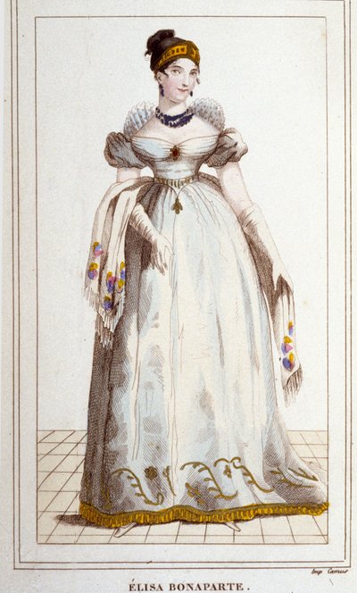 Muotokuva Elisa Bonapartesta (Maria Anna dit Eliza tekijältä Unknown artist