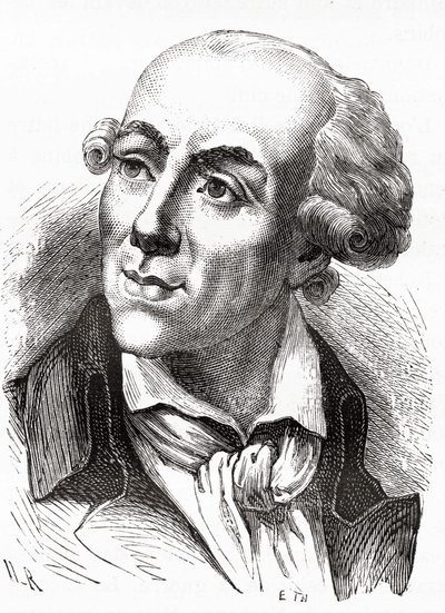 Etienne Clavièren (1768 - 1793), Girondinin hallituksen valtiovarainministerin (maaliskuu 1792) muotokuva - Henri Martinin Histoire de Francessa. n.d. 1800-luvulla. tekijältä Unknown artist