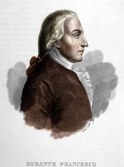 Francesco Duranten muotokuva. italialainen muusikko (Frattamaggiore tekijältä Unknown artist