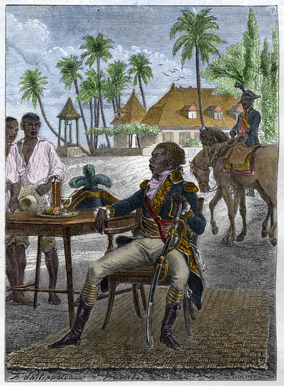 Muotokuva Francois Dominique Toussaintista, joka tunnetaan nimellä "Toussaint-Louverture" (Toussaint Louverture tekijältä Unknown artist