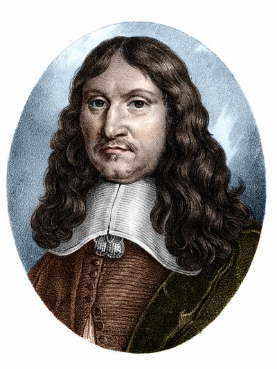 Ranskalaisen historioitsija Francois Eudes de Mezeray (1610-1683) muotokuva. tekijältä Unknown artist