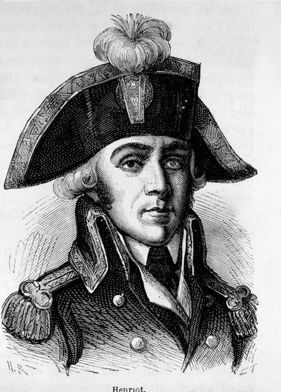 Ranskan vallankumouksellisen Francois Hanriotin (1761-1794) muotokuva tekijältä Unknown artist