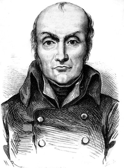Muotokuva tinalaatikon keksijästä Francois Nicolas Appertista - Louis Figuierin teoksessa "Teollisuuden ihmeet" tekijältä Unknown artist