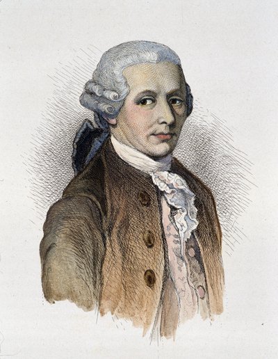 Franz Joseph Haydnin (1732-1809) säveltäjän muotokuva - kaiverrus tekijältä Unknown artist