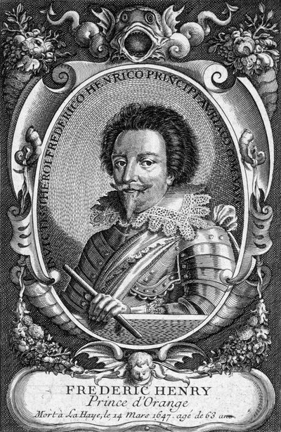 Oranssin prinssin (1584-1647) Frédéric Henri de Nassaun muotokuva. tekijältä Unknown artist