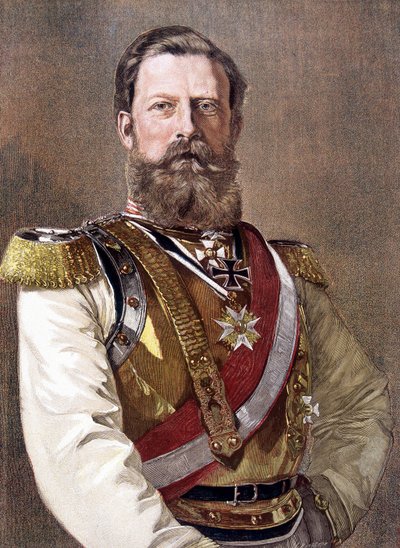 Frederick III:n (1831-1888), Saksan keisarin ja Preussin kuninkaan muotokuva. tekijältä Unknown artist