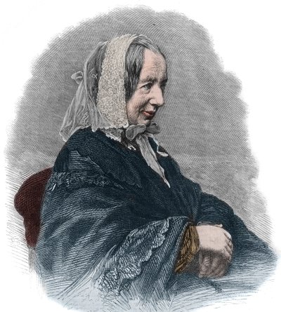 Fredrika Bremerin (1801-65) muotokuva (kaiverrus) ruotsalainen kirjailija ja feministinen aktivisti tekijältä Unknown artist