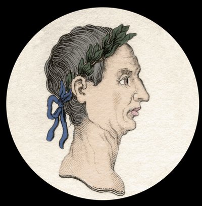 Gaius Julius Caesarin (silloin Jules cesarin) (100-44 eKr.) muotokuva. tekijältä Unknown artist