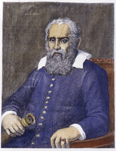 Muotokuva Galileosta Galilei Galilei (1564 - 1642). tekijältä Unknown artist