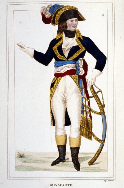 Kenraali Napoleon Bonaparten (1769 - 1821) muotokuva univormussa. tekijältä Unknown artist