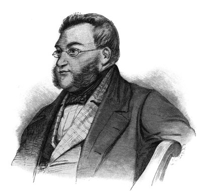 Georg von Vincken muotokuva, preussilainen poliitikko - Georg von Vincke (1811-1875), hallintovirkailija, poliitikko ja preussilainen maanomistaja - kaiverrus 1800-luvun lopulla tekijältä Unknown artist
