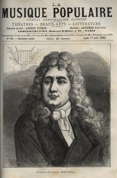 George Frederick Händelin muotokuva (Georg Friedrich Handel tekijältä Unknown artist