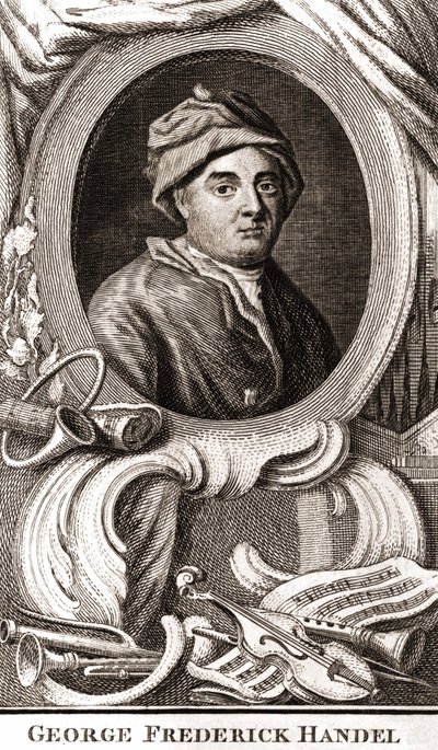 George Frederick Händelin muotokuva (Georg Friedrich Handel tekijältä Unknown artist