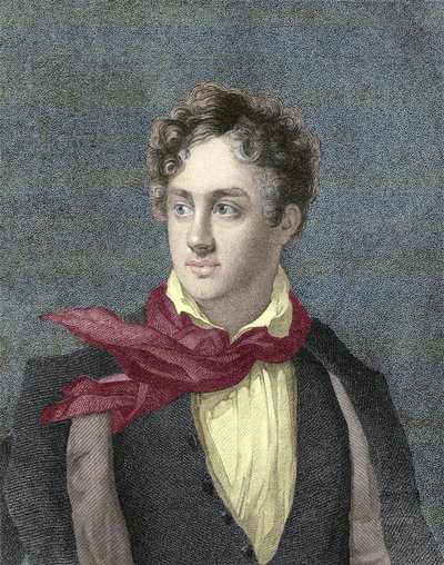 George Gordon Noelin muotokuva, 6. Baron Byron, Lord Byron (1788-1824) tekijältä Unknown artist