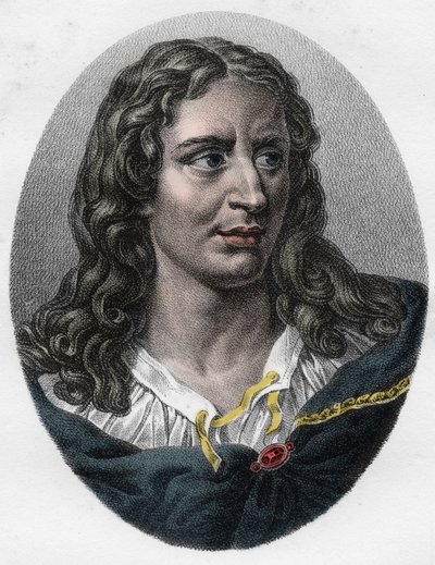 Gerard (Girard) Audranin (1640-1703) muotokuva englantilainen kaivertaja tekijältä Unknown artist