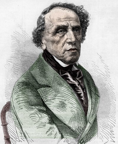 Giacomo Meyerbeerin (1791-1864), saksalaisen säveltäjän muotokuva. tekijältä Unknown artist