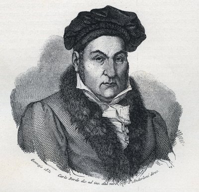 Muotokuva Giandomenico (Gian Domenico) Romagnosista (1761-1835), italialainen filosofi ja lakimies tekijältä Unknown artist