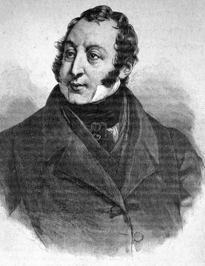 Muotokuva Gioacchino Rossinista (1792-1868) - elokuvassa "The Contemporains", n.d. 1800-luvun lopulla. tekijältä Unknown artist
