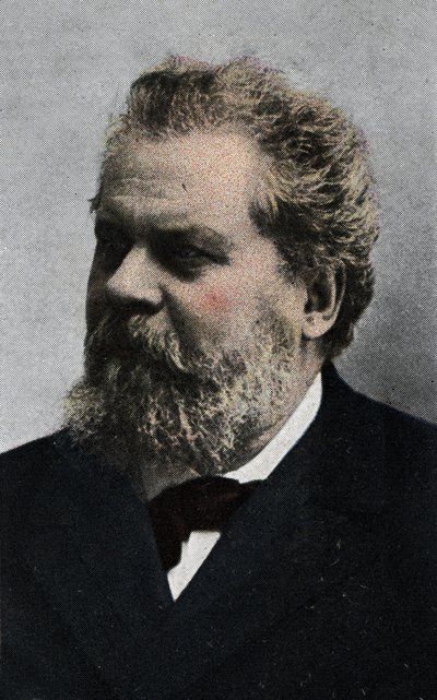 Muotokuva Giosue Carducci (1835-1907) italialainen runoilija 1900-luvun alun kromolitografia tekijältä Unknown Artist
