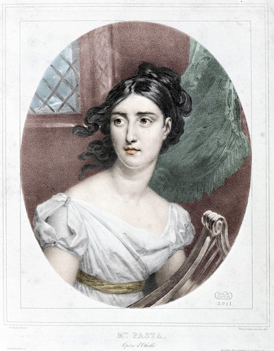 Giuditta Pastan (1797-1865) muotokuva tekijältä Unknown artist