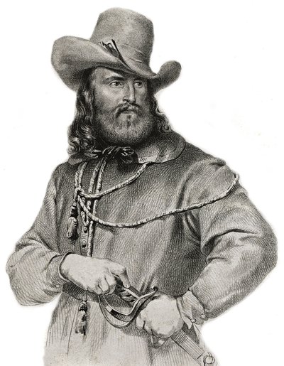 Muotokuva Giuseppe Garibaldista (1807-1882), kenraali, italialainen patriootti ja johtaja tekijältä Unknown artist