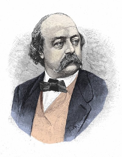 Gustave Flaubertin (1821 - 1880) muotokuva. tekijältä Unknown artist