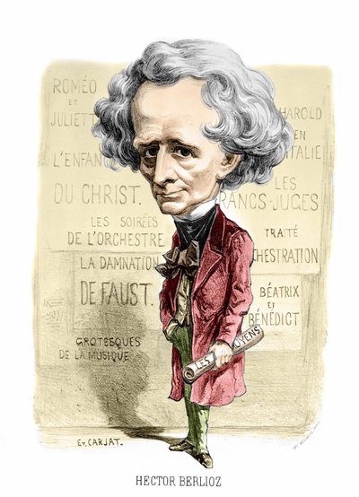 Carjatin Hector Berliozin muotokuva. sd. 1800-luvun lopulla. tekijältä Unknown artist