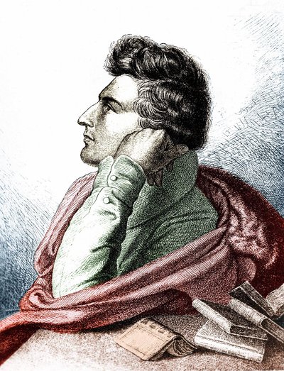 Heinrich Heinen (1797 - 1856), saksalaisen lyyrisen runoilijan ja publicistin muotokuva tekijältä Unknown artist